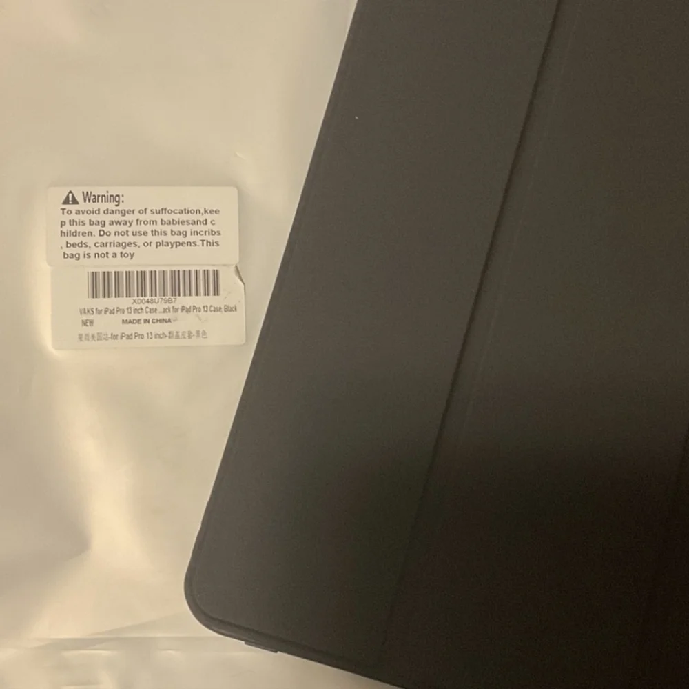 Magnetic iPad Pro 13 inch Case Sleek Black